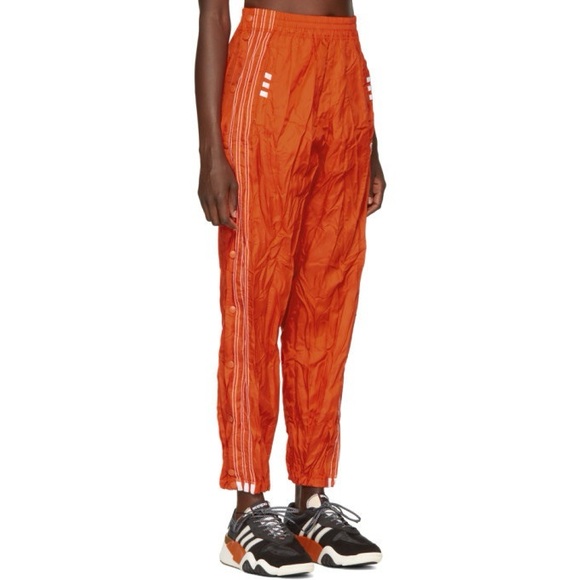 Adidas x Alexander Wang Orange Windbreaker Pants in Medium - Picture 2 of 5